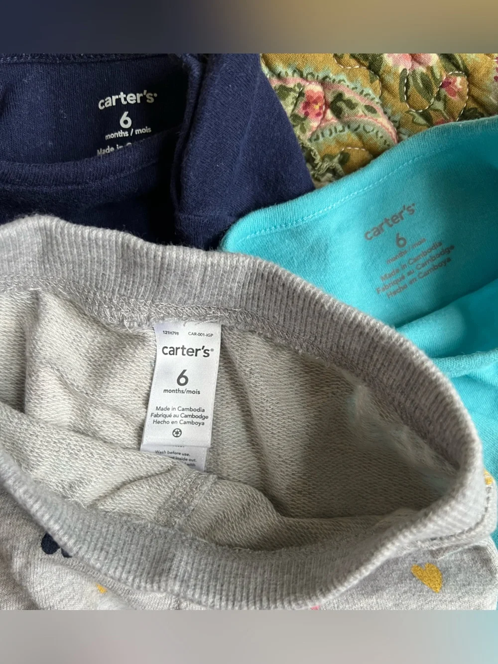 Carter's 6 months baby girl’s clothes bundle